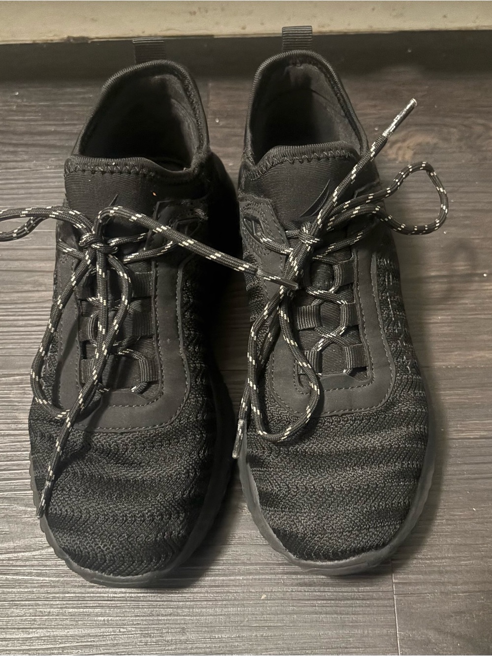 Nautica Black Knit Athletic Sneakers